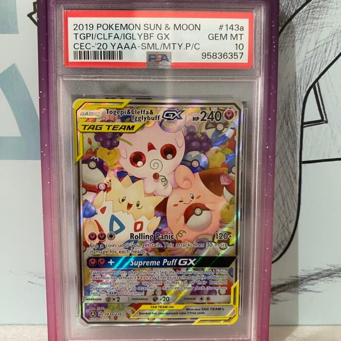 togepi cleffa igglybuff gx Tag Team psa 10