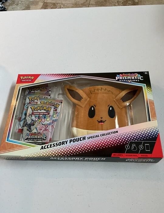 Pokemon scarlet and violet Prismatic Evolutions accessory pouch