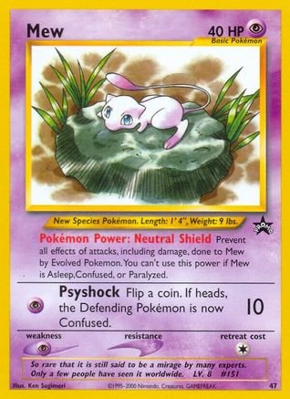 Mew (47/53) - WoTC Promo
