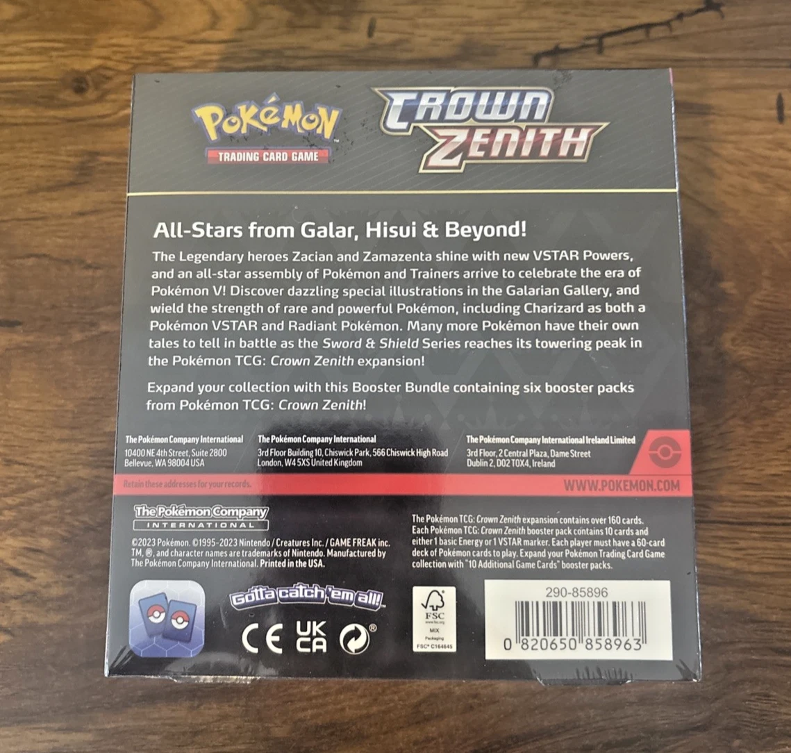 Pokemon TCG Crown Zenith Booster Bundle - 6 Packs - Brand New Factory Sealed - Image 2